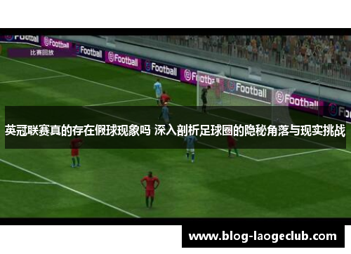英冠联赛真的存在假球现象吗 深入剖析足球圈的隐秘角落与现实挑战